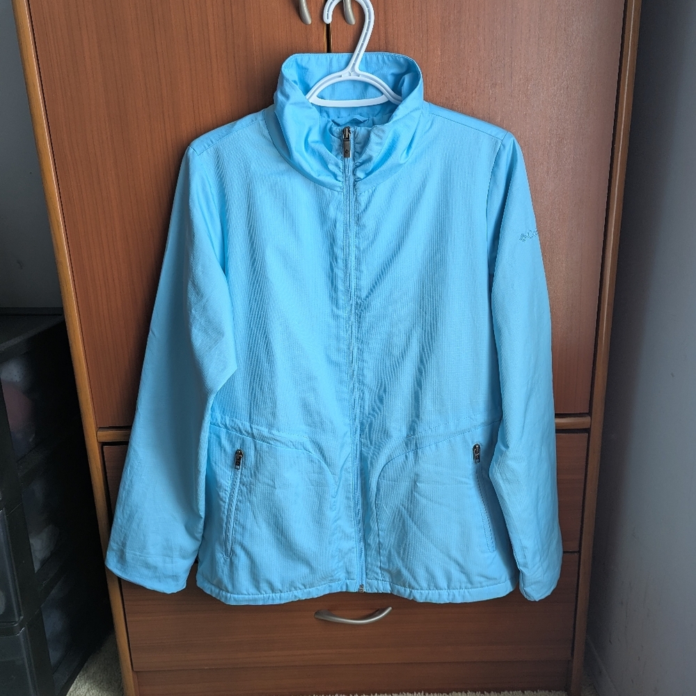 Columbia women's size M light blue spring jacket